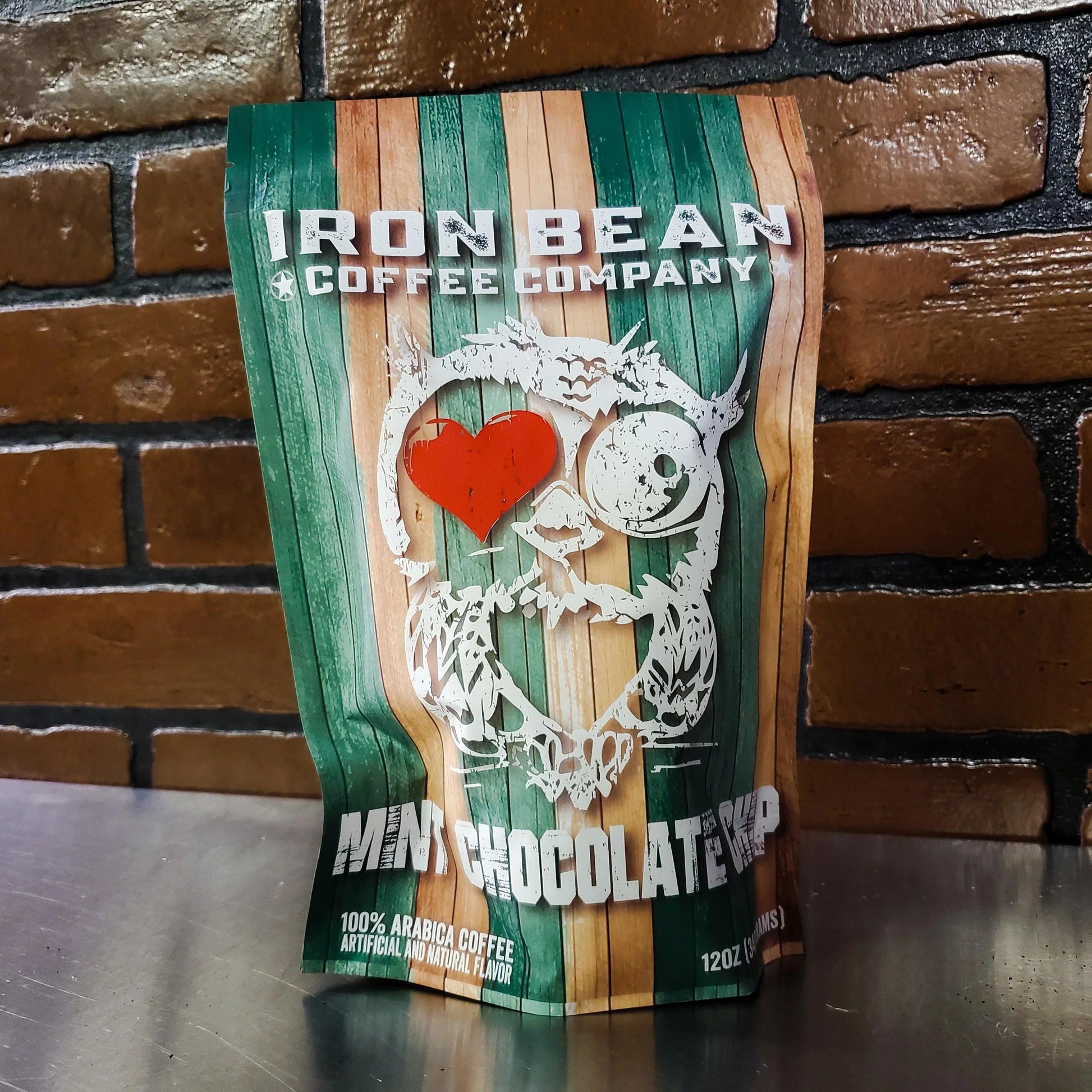 Mint Chocolate Chip Flavored Coffee | 12oz | Whole Bean or Drip Grind | Iron Bean Coffee Company - Niksstuff