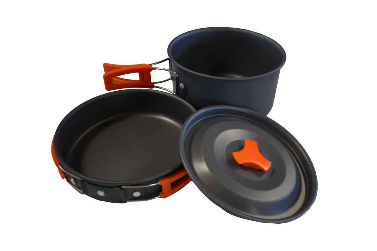 Pot & Pan Large Set – Non-Stick Cookware for Camping