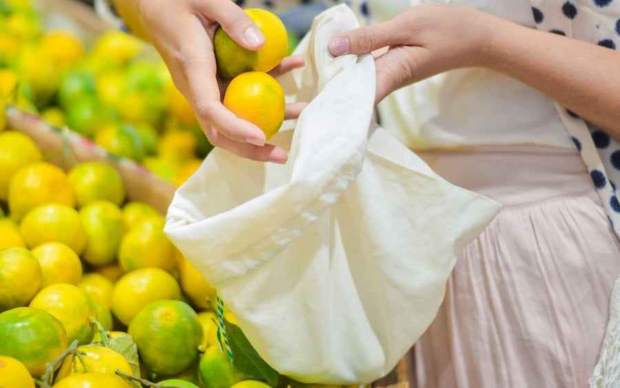 Organic Cotton Muslin Produce Bags