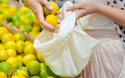 Organic Cotton Muslin Produce Bags