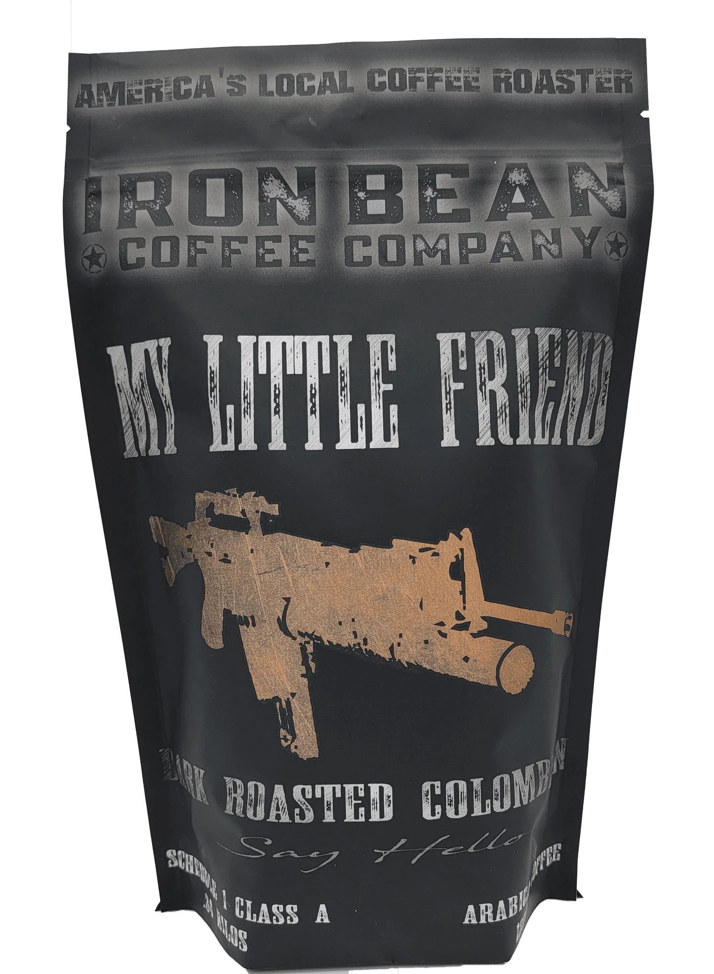 My Little Friend | Dark Colombian Supremo Coffee | 12oz | Dark Roast | Whole Bean or Ground | Iron Bean Coffee Company - Niksstuff