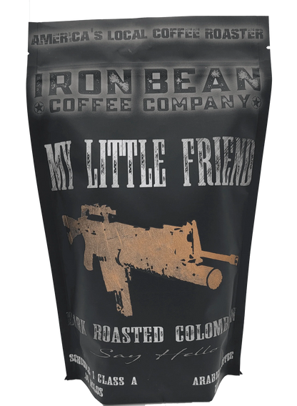 My Little Friend | Dark Colombian Supremo Coffee | 12oz | Dark Roast | Whole Bean or Ground | Iron Bean Coffee Company - Niksstuff