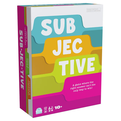 Subjective – Personality Trivia Card Game by Spin Master | 3-6 Players, Ages 10+