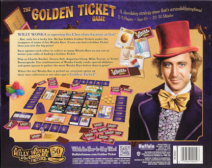 Willy Wonka's The Golden Ticket Board Game | 2-5 Players | Ages 10+ - Niksstuff