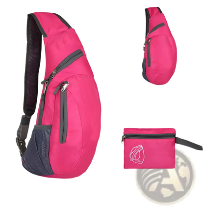 Nylon Sling Bag | Waterproof Crossbody Shoulder Backpack | 6 Colors | Foldable | 42×19×14cm | ARBA Global - Niksstuff