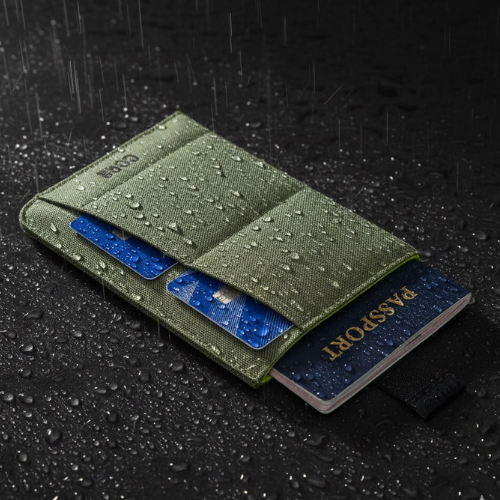 Eco Slim Passport Sleeve | RPET Waterproof RFID Blocking | COR Surf - Niksstuff
