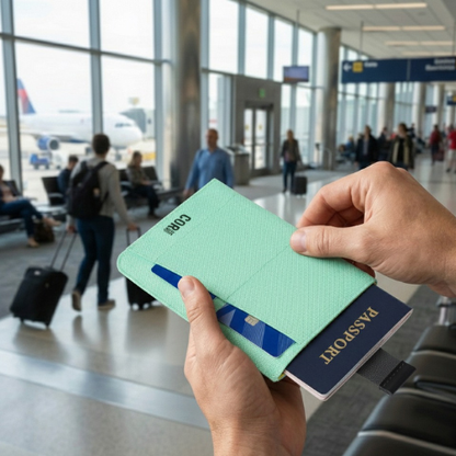 Eco Slim Passport Sleeve | RPET Waterproof RFID Blocking | COR Surf - Niksstuff