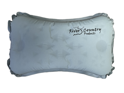 River Country Gear Self-Inflating Camping Pillow – 6 oz, 8”×14”, Adjustable Firmness