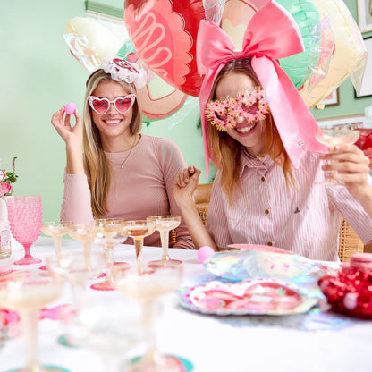 Champagne Plink Party Game Set – 12 Coupes, 12 Coasters & 2 Pink Pong Balls | Bridal & NYE