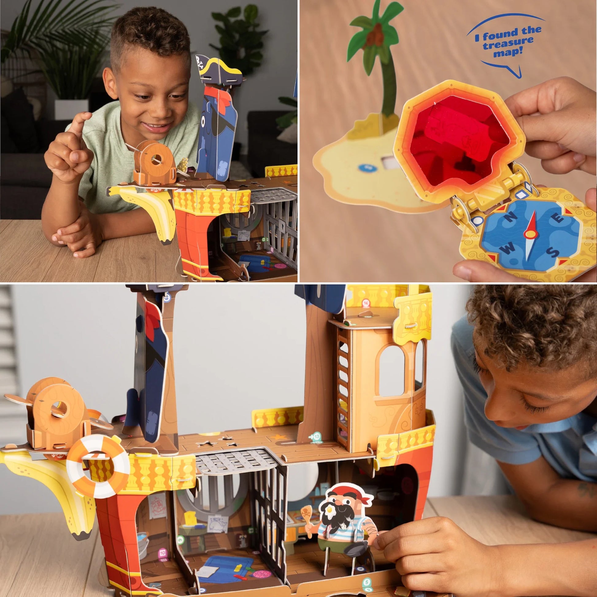 Banana-Rama Pirate Ship | Plucky Pirates Buildable Playset | Playper | Ages 3+ - Niksstuff