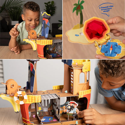 Banana-Rama Pirate Ship | Plucky Pirates Buildable Playset | Playper | Ages 3+ - Niksstuff
