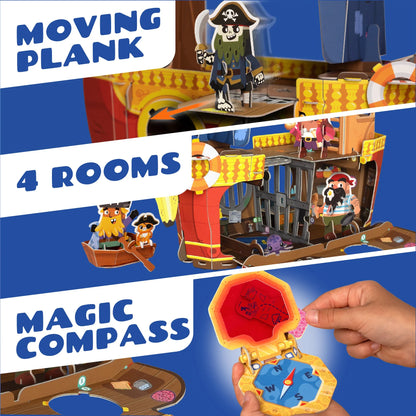 Banana-Rama Pirate Ship | Plucky Pirates Buildable Playset | Playper | Ages 3+ - Niksstuff
