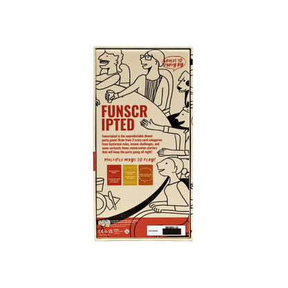 Funscripted Dinner Party Game - Ages 3+ (3-100 Players)