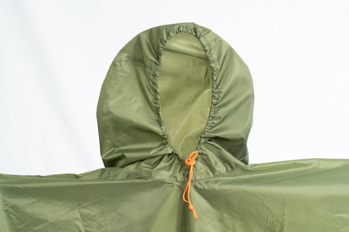 River Country Gear Poncho Rain Fly Tarp – 2-in-1 Waterproof Poncho & Tarp Shelter, Green