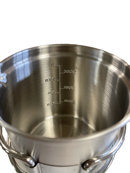 River Country Gear Stainless Steel Camping Pot Set – Pot, Pan & Lid, Lightweight Cookware