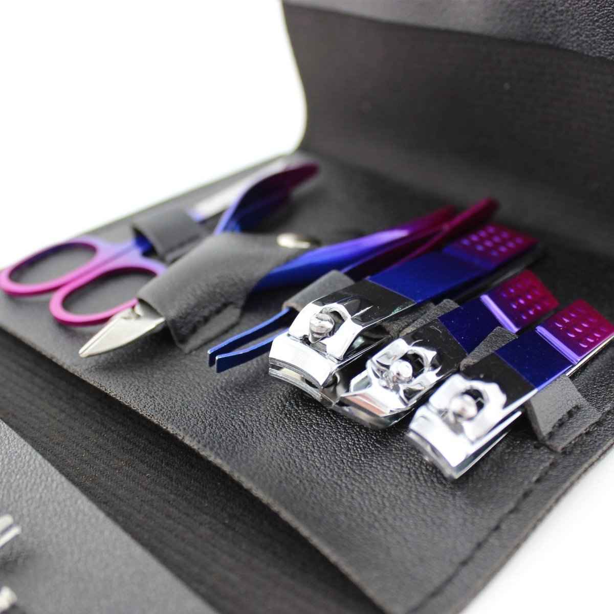 16-Piece Manicure & Pedicure Set – Carbon Steel Travel Grooming Kit
