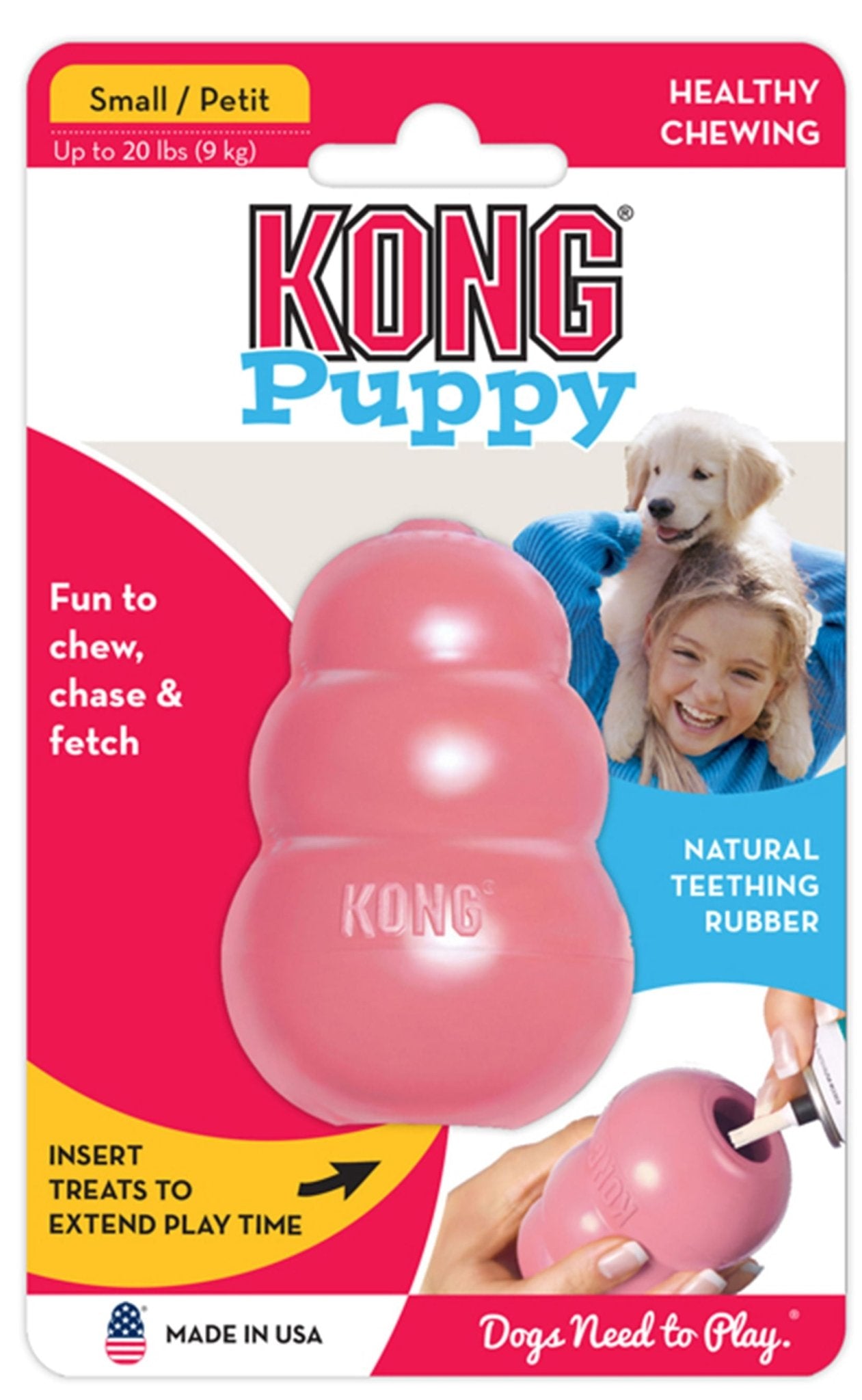 Puppy KONG Teething & Chew Dog Toy - Niksstuff