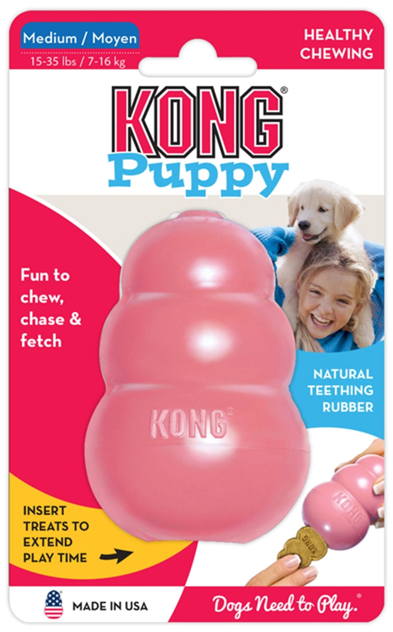 Puppy KONG Teething & Chew Dog Toy - Niksstuff