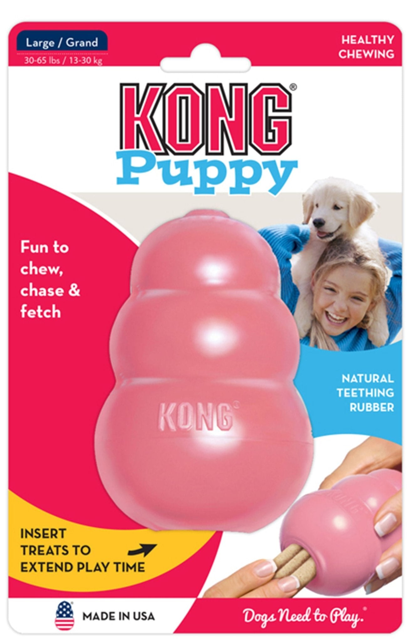 Puppy KONG Teething & Chew Dog Toy - Niksstuff