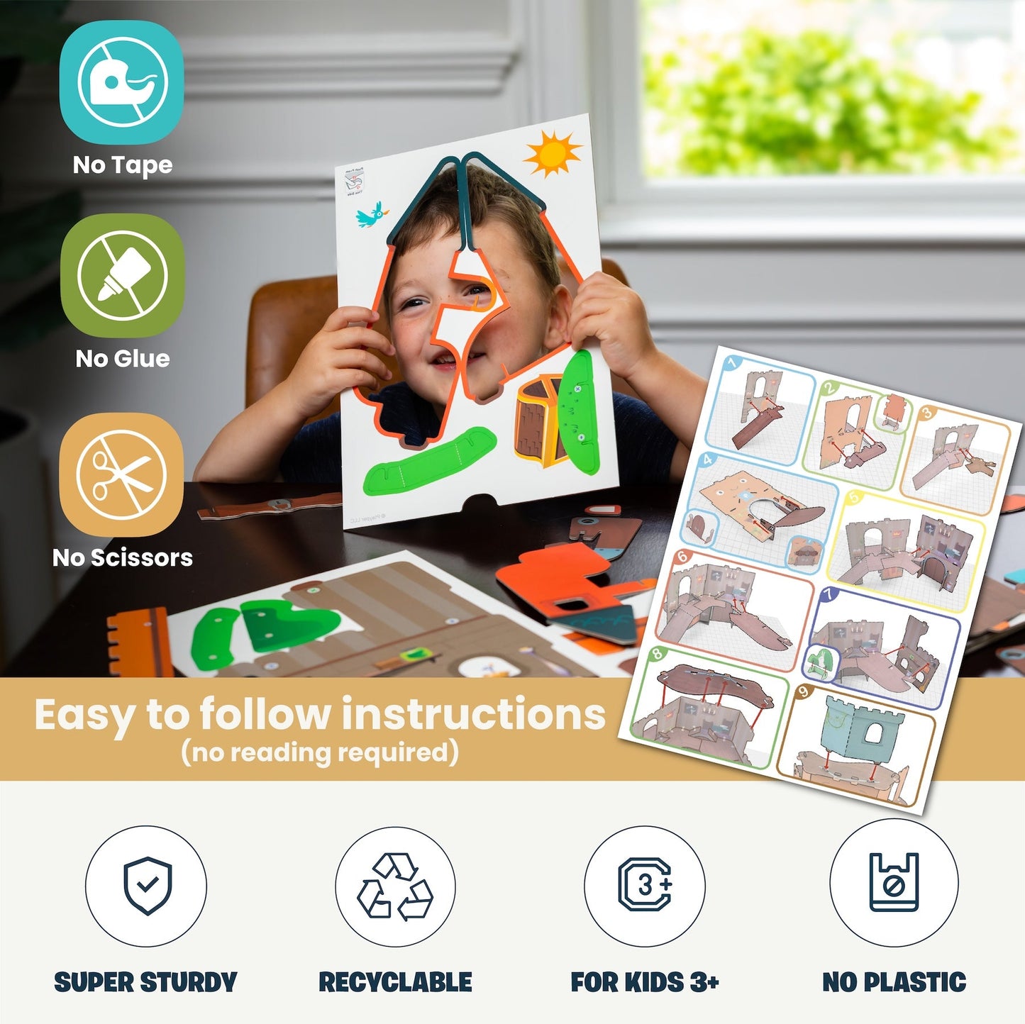 Curious Kingdom Castle | Buildable Playset | Playper | 8 Characters | 3 Levels | AR App | Ages 3–7 - Niksstuff
