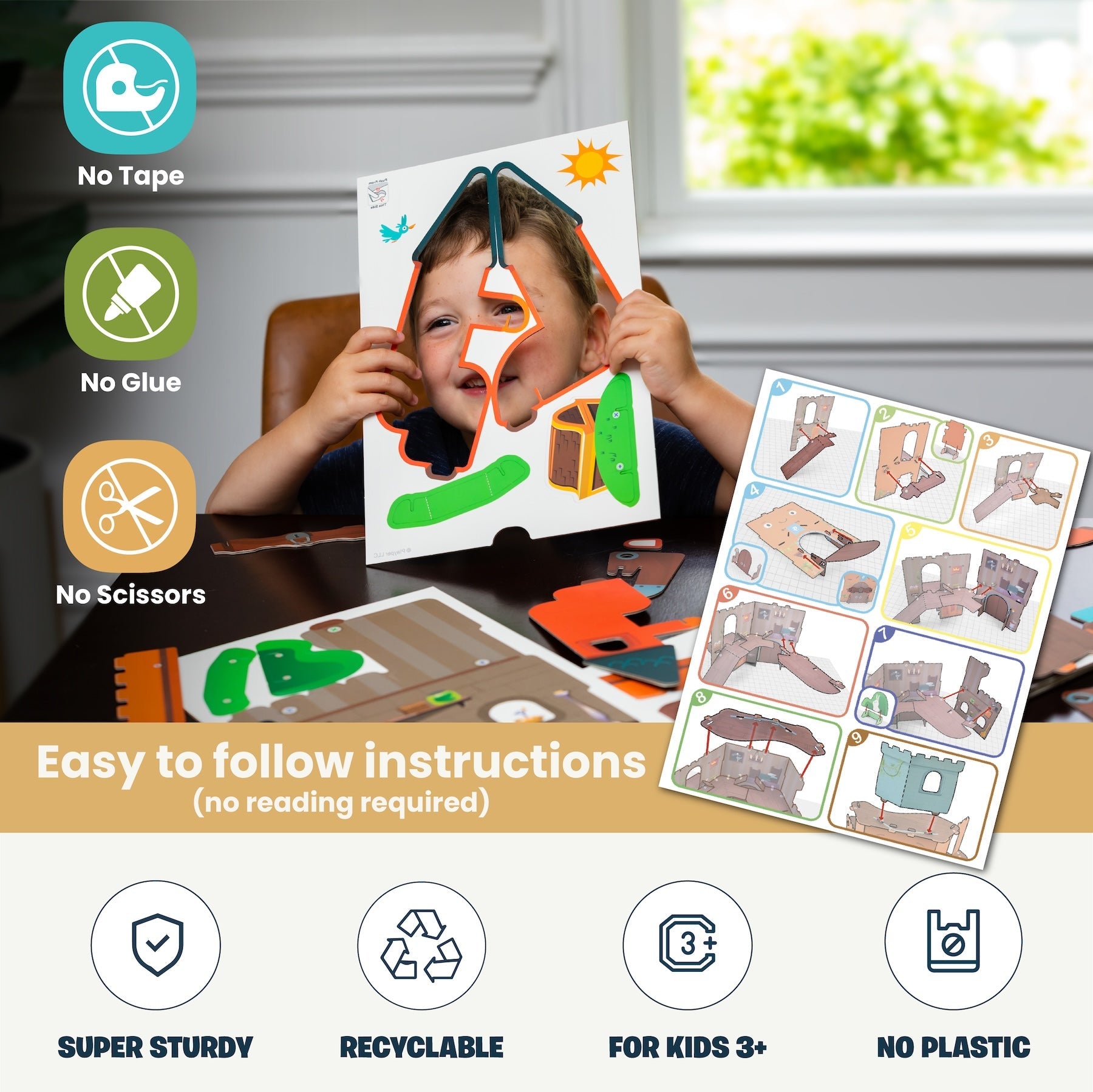 Curious Kingdom Castle | Buildable Playset | Playper | 8 Characters | 3 Levels | AR App | Ages 3–7 - Niksstuff