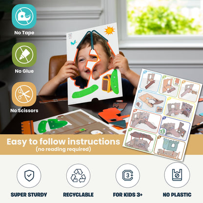 Curious Kingdom Castle | Buildable Playset | Playper | 8 Characters | 3 Levels | AR App | Ages 3–7 - Niksstuff