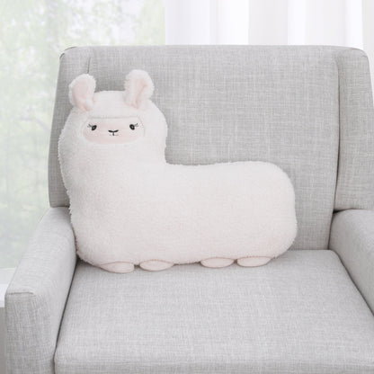 Little Love by NoJo Ivory Llama Sherpa Pillow