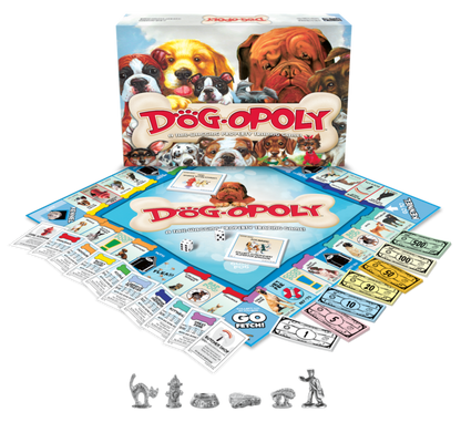 Dog-Opoly Board Game – Dog-Themed Monopoly-Style Game | 2-6 Players, Ages 8+
