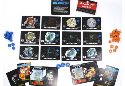 Space Cats Fight Fascism Cooperative Board Game 2-4 Players