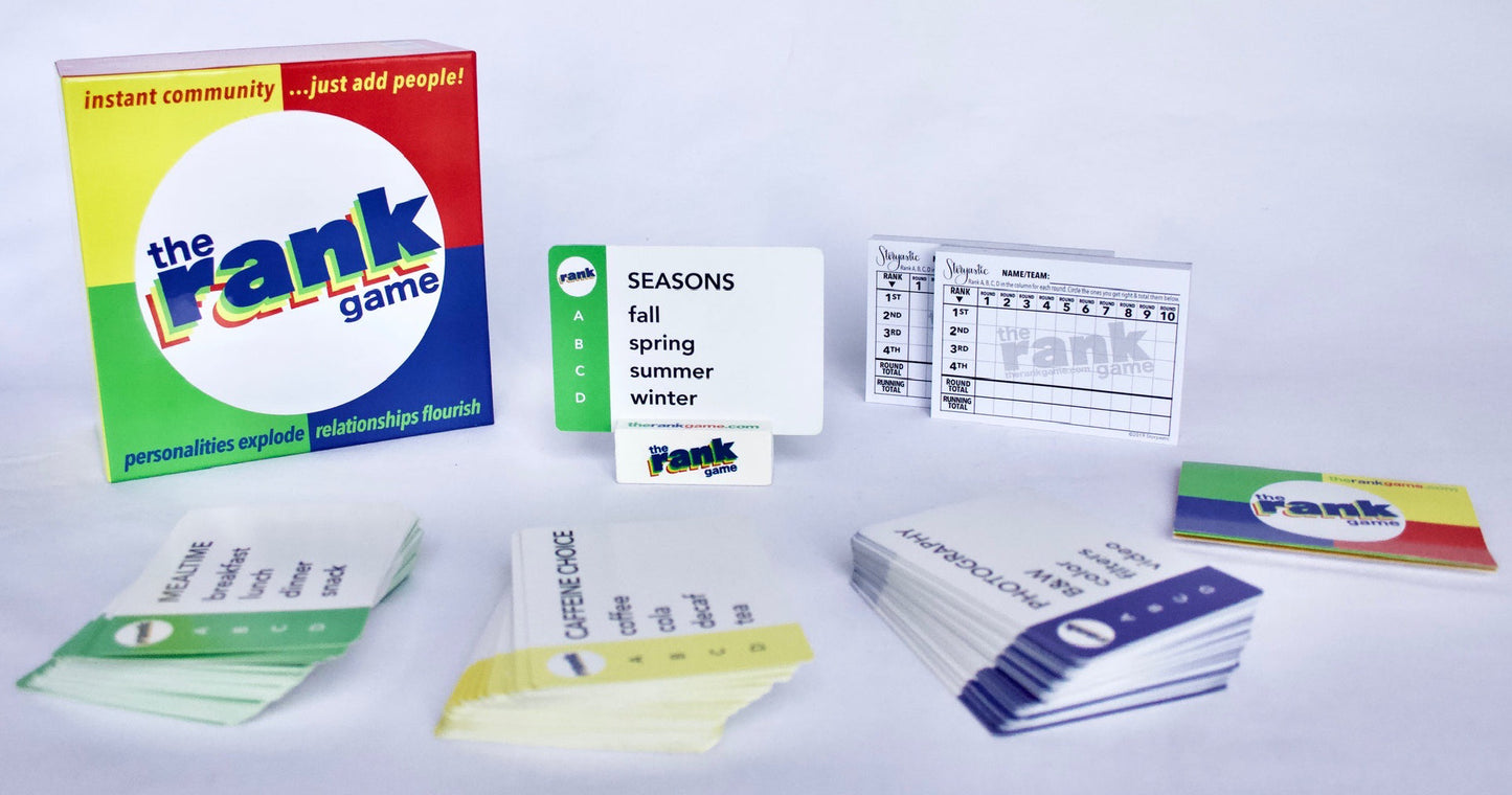 The Rank Game Special Edition | Party Game | Award-Winning | 150+ Cards - Niksstuff