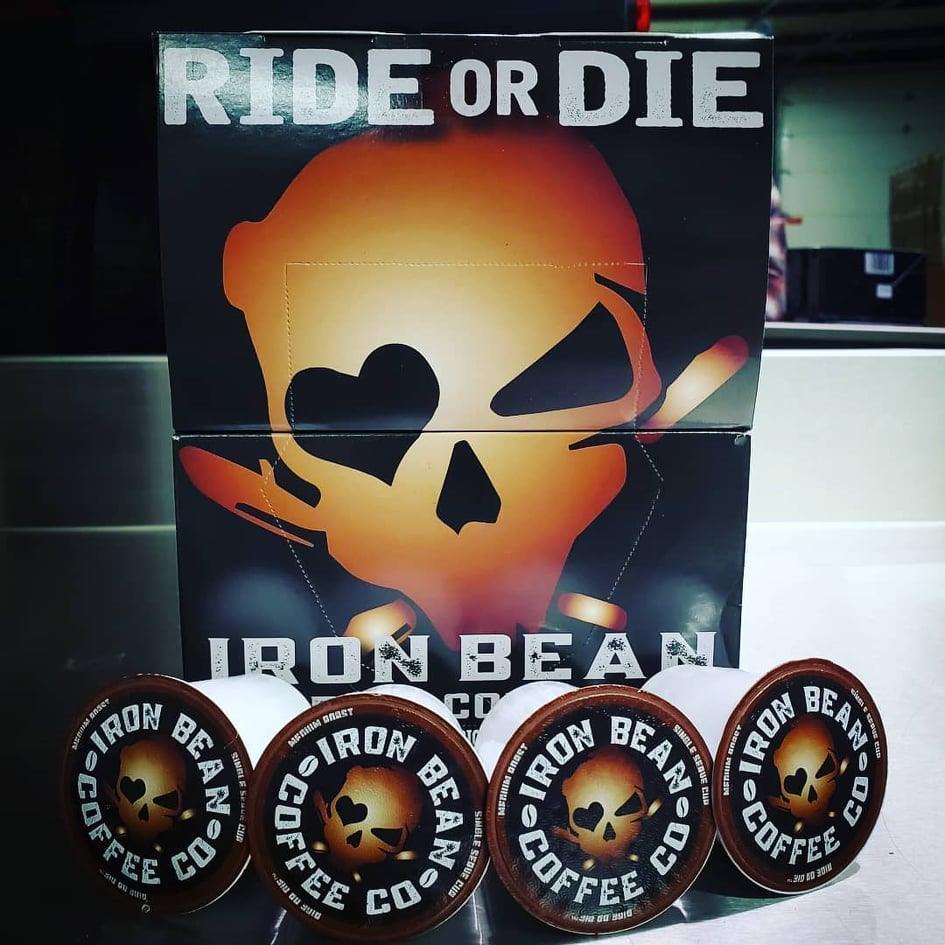 Ride or Die Kups | Medium Roast Coffee Pods | K-Cup Compatible | 12ct or 72ct | Iron Bean Coffee Company - Niksstuff
