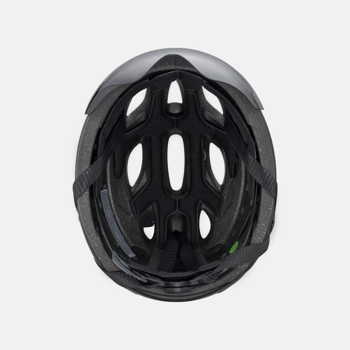 Black inner helmet liner with ventilation cutouts, no visor