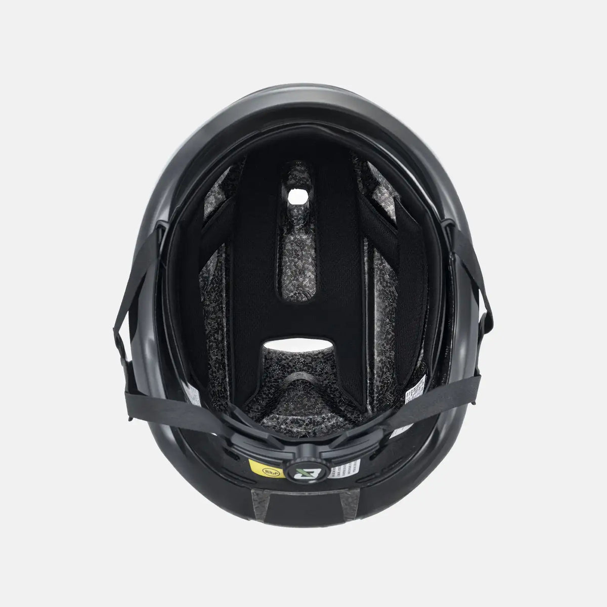 ROCKBROS bike helmet with LED lights, open interior padding and adjustable fit straps