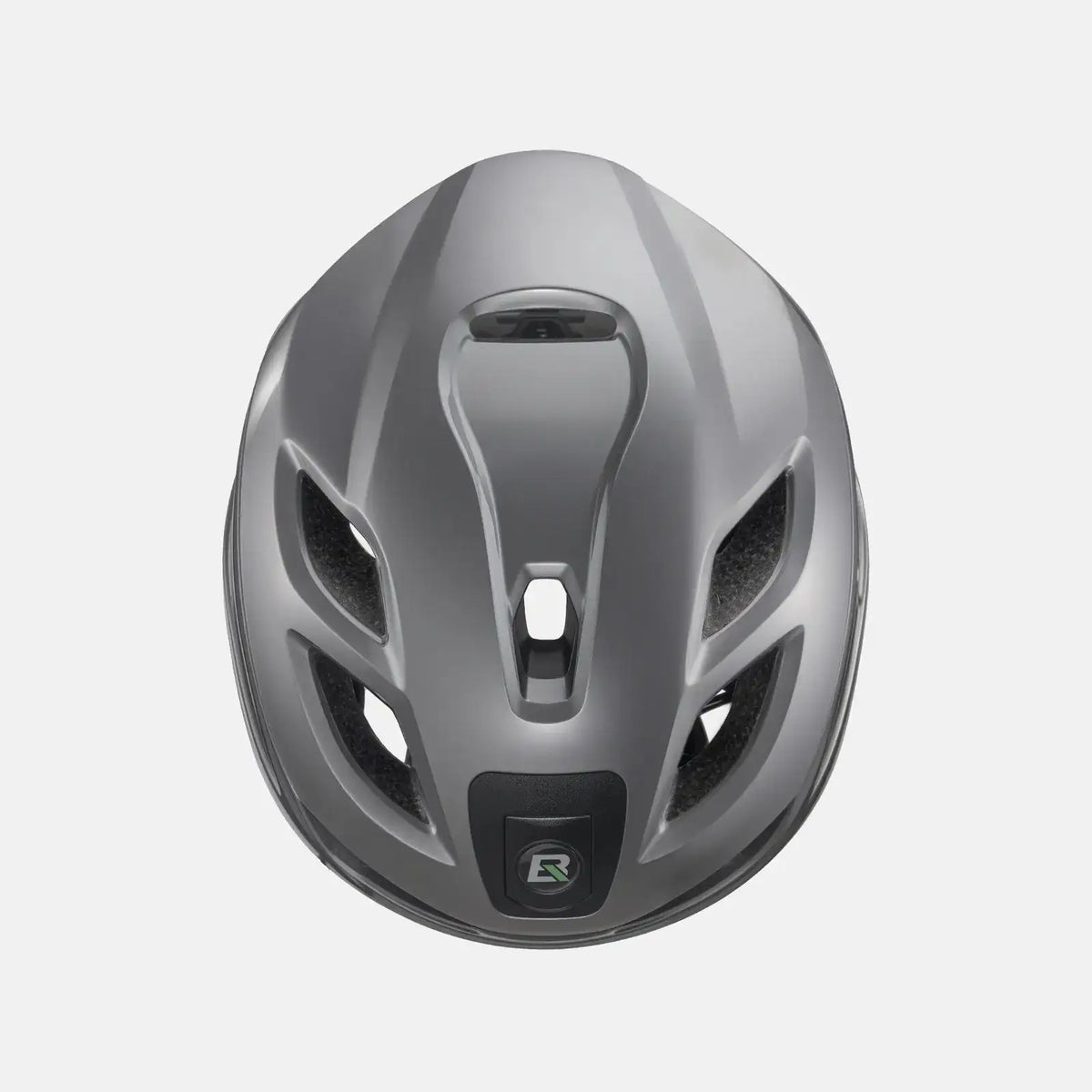 ROCKBROS bike helmet, light gray exterior, with rear vents