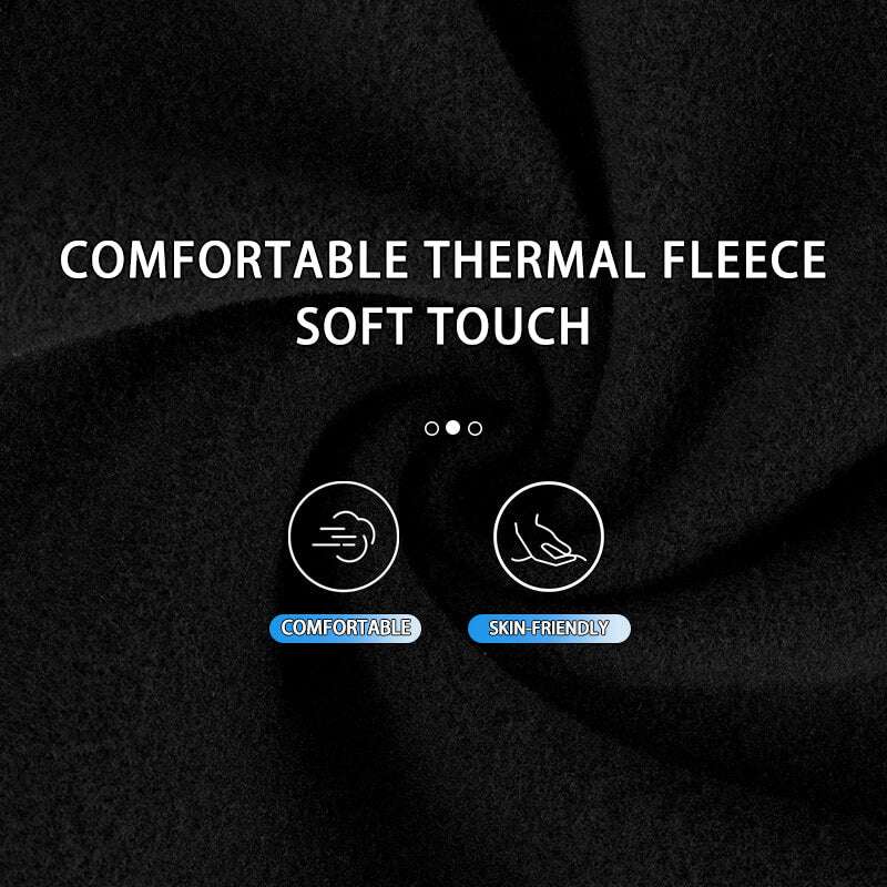 Dark thermal fleece balaclava ski mask fabric close-up with soft-touch feel