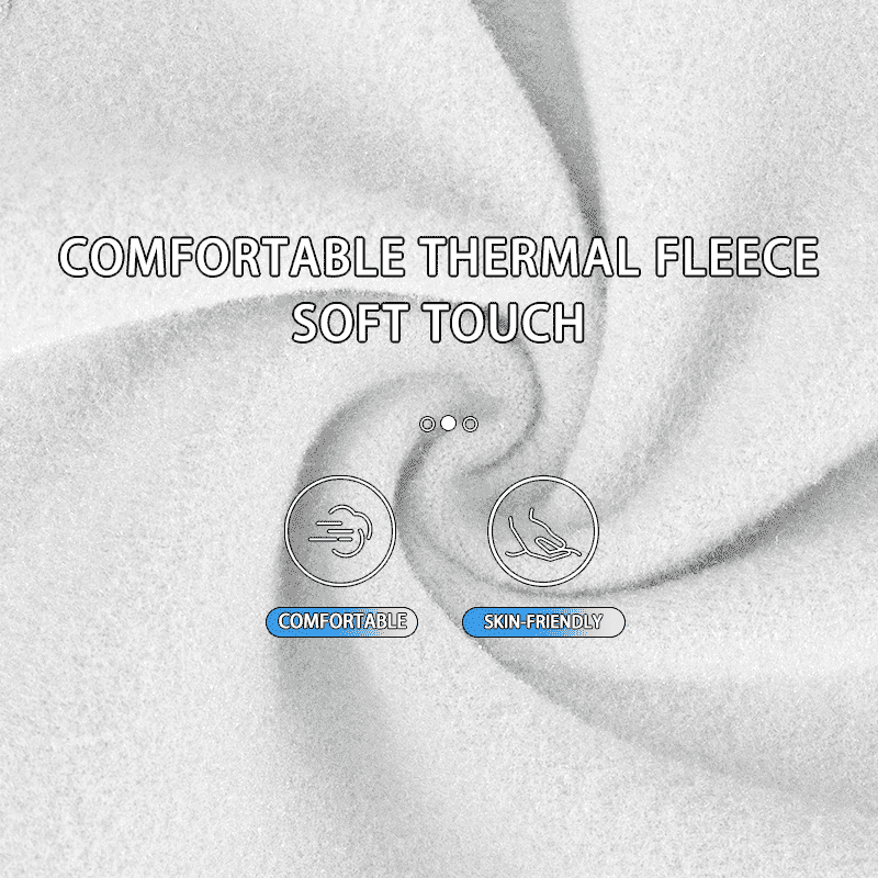 Thermal fleece balaclava fabric close-up with soft texture and stitched seams