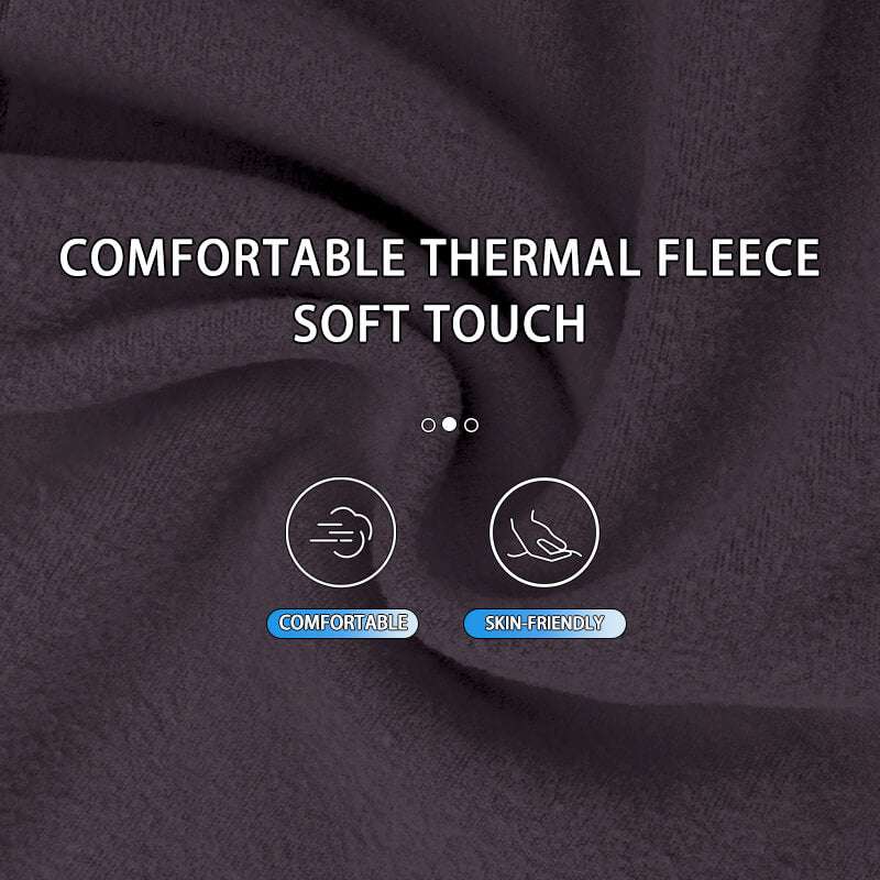 Thermal fleece balaclava ski mask fabric in dark gray with soft-touch texture