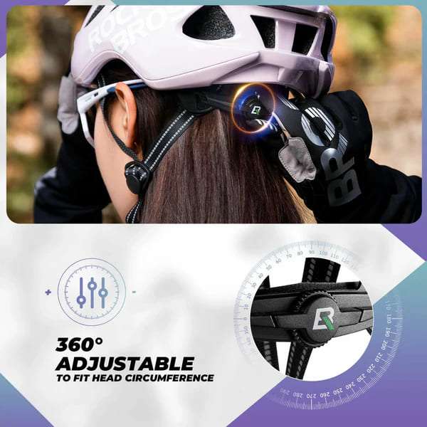 White in-mold bicycle helmet close-up with vented shell and chin strap