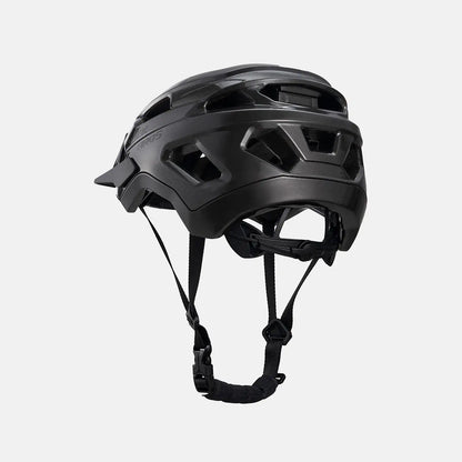 Youth bike helmet, black rear vents with adjustable chin straps