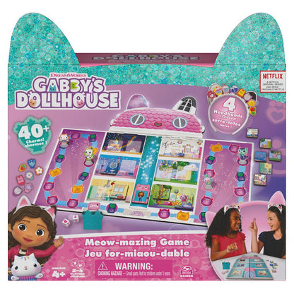 Gabby's Dollhouse Meow-Mazing Board Game by Spin Master – 2-4 Players, Ages 4+