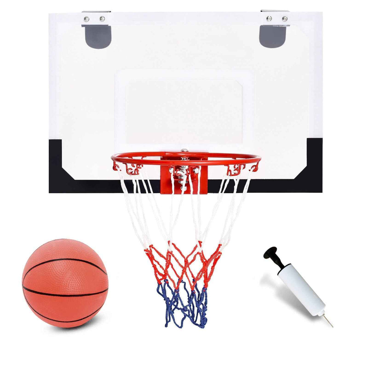 Over-the-Door Mini Basketball Hoop with Basketball and 2 Nets