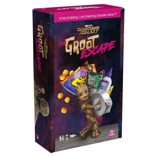 Guardians of the Galaxy Groot Escape card game box with colorful character art