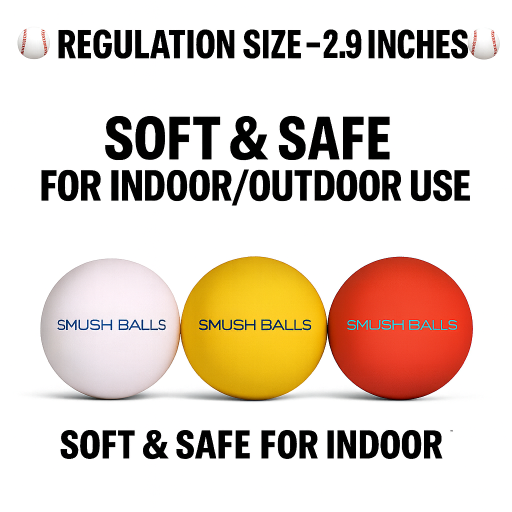 Red Smushballs Training Baseballs - Niksstuff