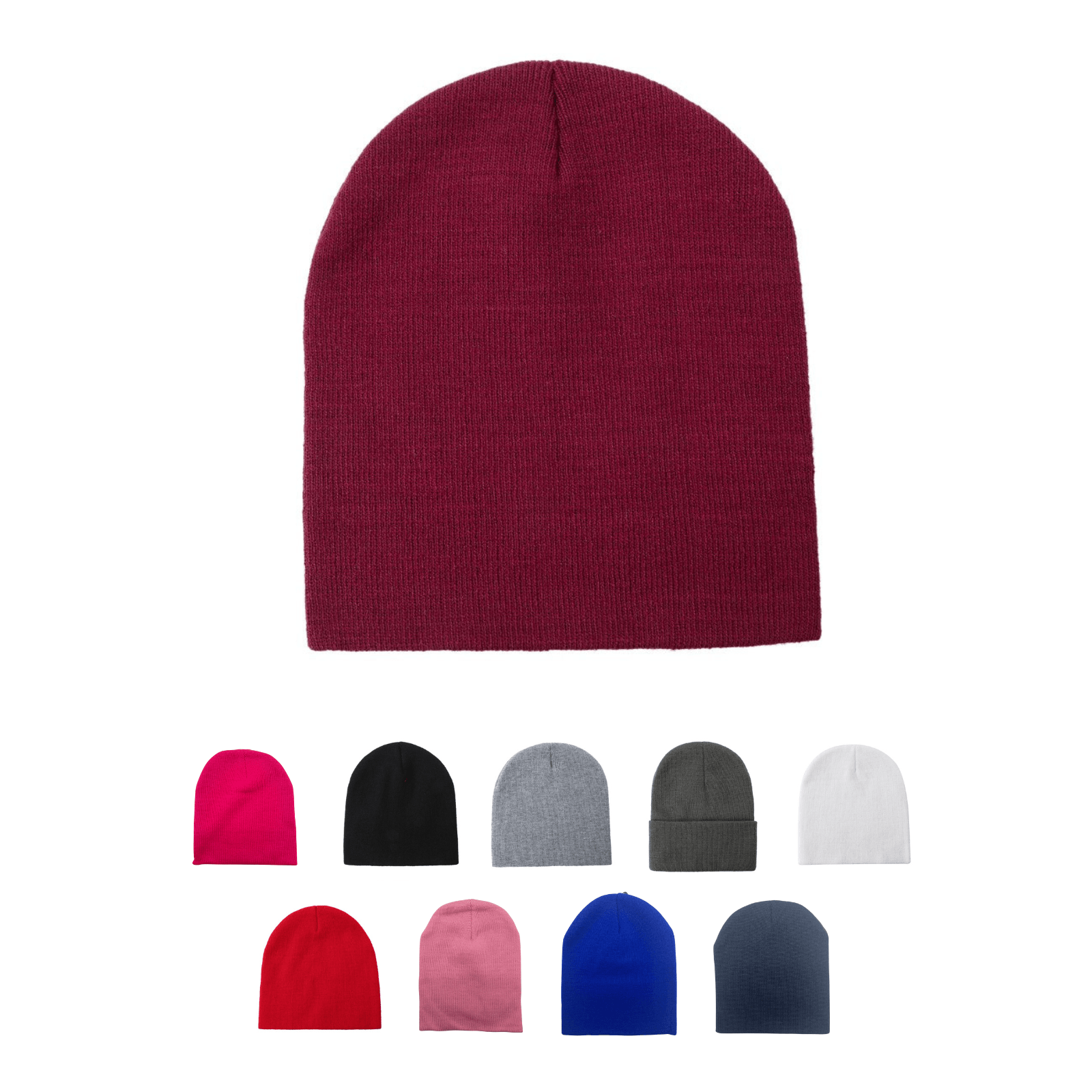 Short Beanie Hat | Soft Knit | 9 Colors | Unisex - Niksstuff