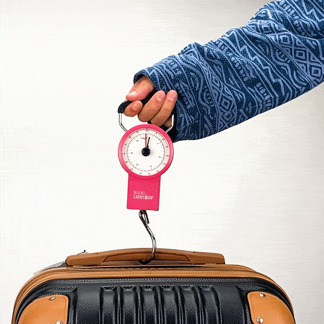 Retro Mechanical Luggage Scale | 75 lb Capacity | No Batteries | Miami Carry On - Niksstuff