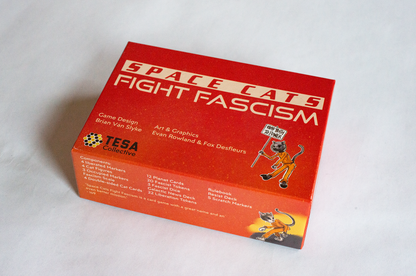 Space Cats Fight Fascism Cooperative Board Game 2-4 Players