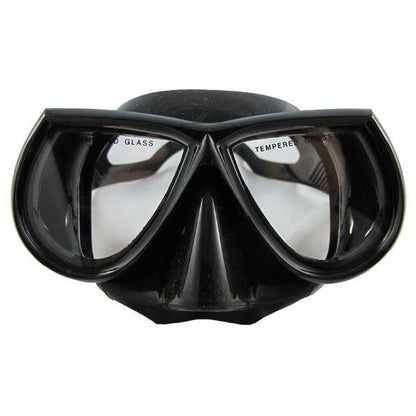 Scuba Diving Spearfishing Free Dive Low Volume Black Silicone Mask - Niksstuff