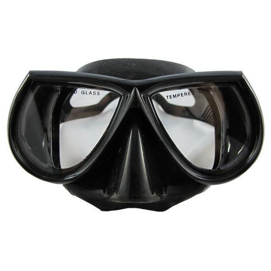 Scuba Diving Spearfishing Free Dive Low Volume Black Silicone Mask - Niksstuff