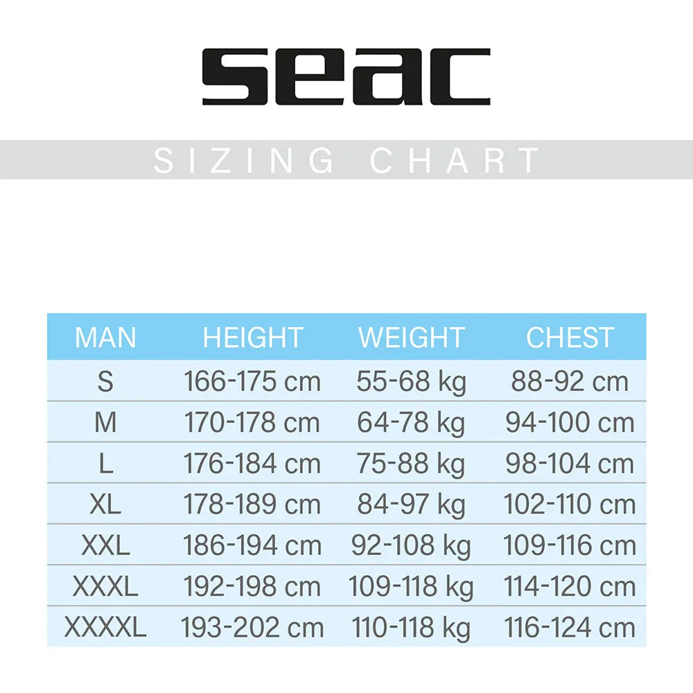 Seac Ciao Men's 2.5mm Shorty Wetsuit - Niksstuff
