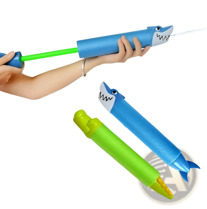 Shark & Crocodile Foam Water Gun Blaster | Kids Pool Toy | 2 Styles | 2 Colors | ARBA Global - Niksstuff